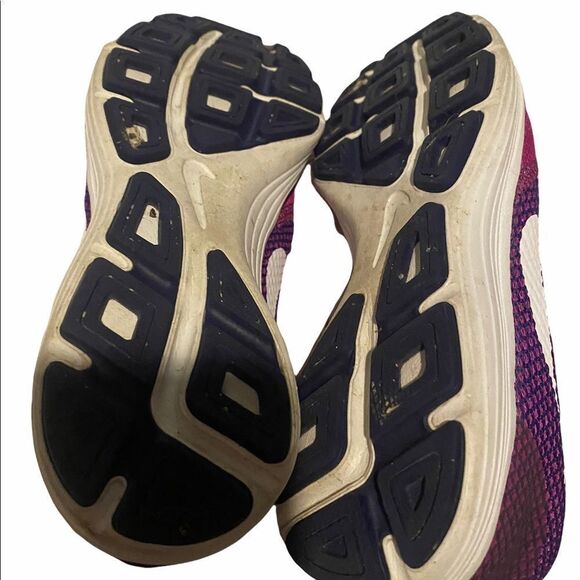 Nike Shoes Womens 8 Purple Blue Revolution 3 Running Training Sneakers - Picture 4 of 11
